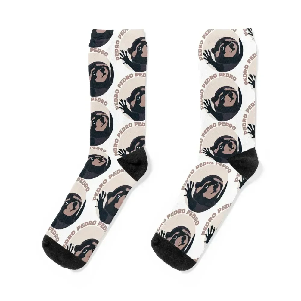 

Pedro Raccoon Dancing Meme Socks Stockings man Rugby christmass gift Women's Socks Men's