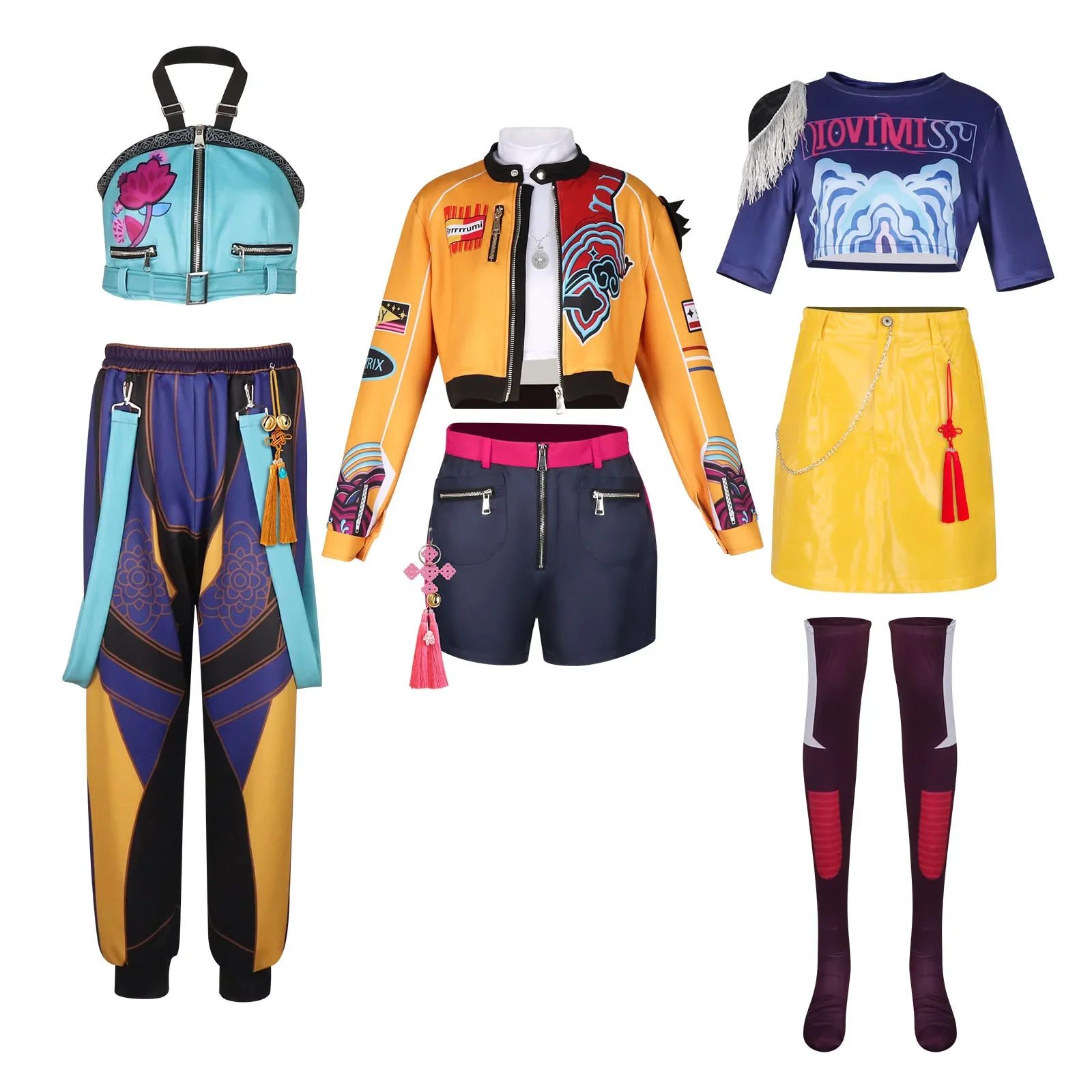 

Аниме фильм KPOP охотники на демонов Зои Руми Мира косплей костюм Хэллоуин карнавал вечерние ролевые игры униформа реквизит