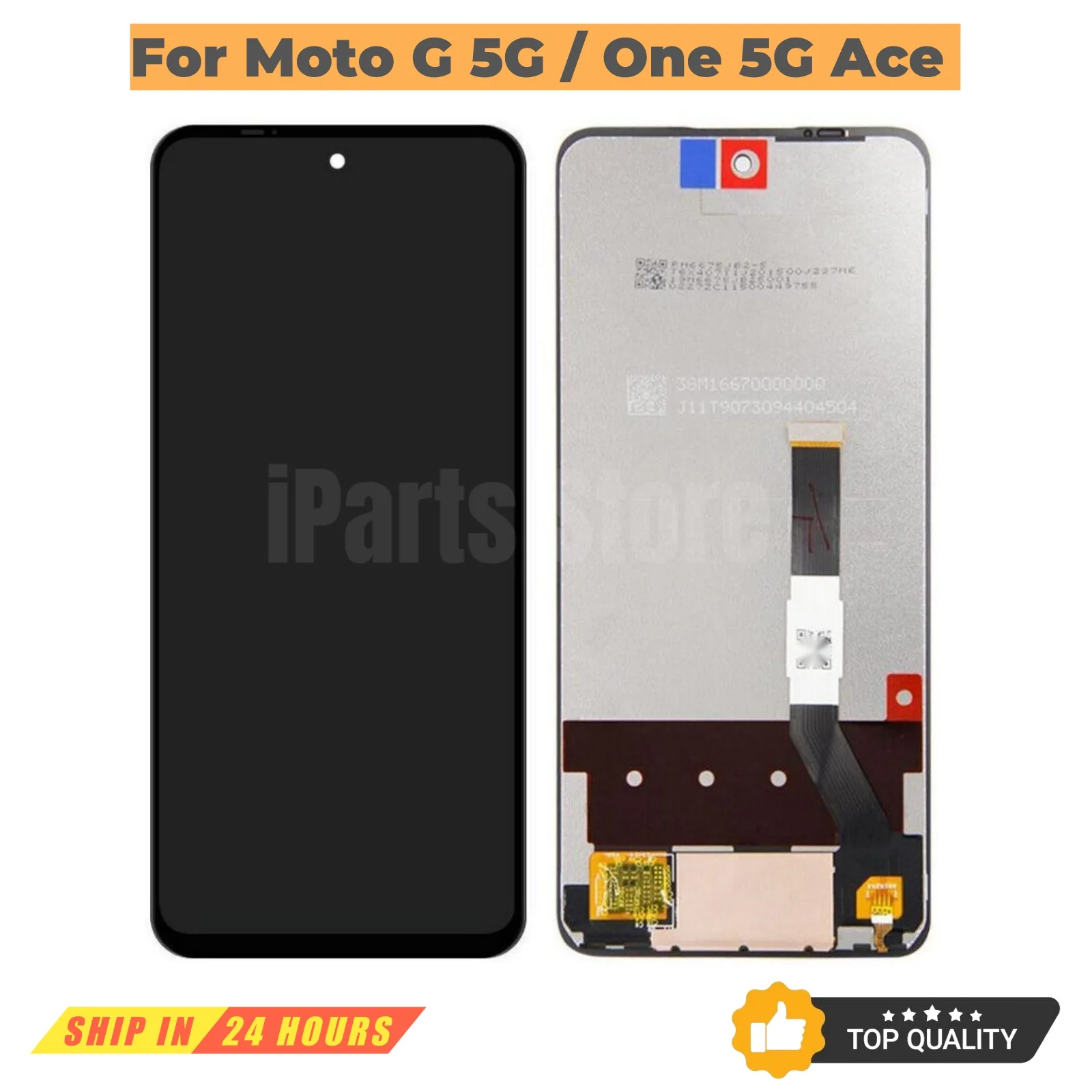 iParts Replacement For Motorola Moto G 5G One 5G Ace XT2113 LCD Display Touch Screen Assembly Black Repair Parts