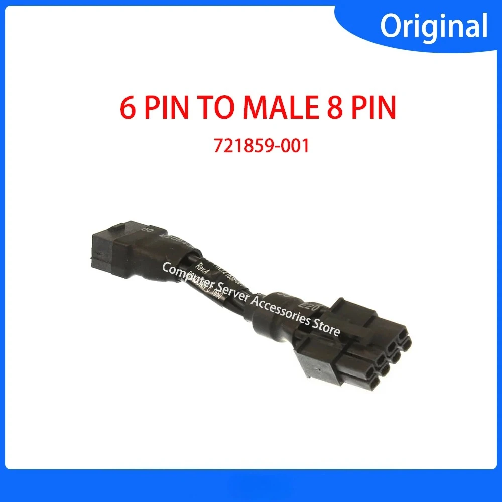 721859-001 GPU POWER ADAPTER FEMALE 6 PIN TO MALE 8 PIN POWER CABLE for HP Z420 Z440 Z620 Z640 Z820 Z840 Z6/G6 G4