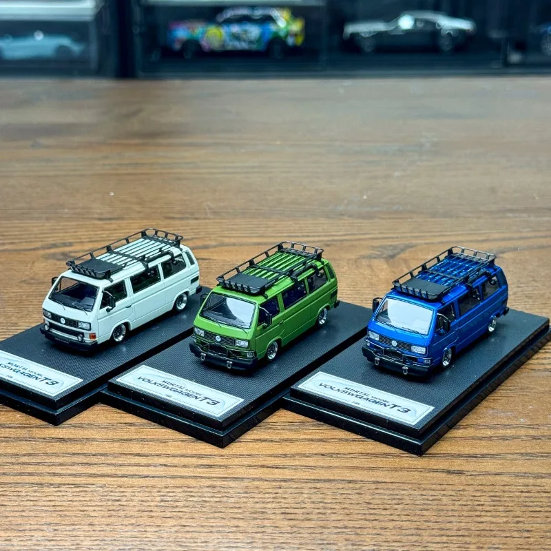 مورتال 1/64 VW T3 الناقل BBS محور عجلات سبيكة موتور لعبة السيارة يموت الصب نموذج معدني جمع الصبي هدية الكريسماس