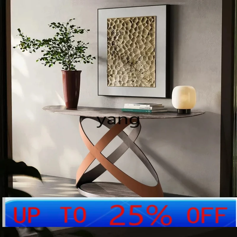 

LH Home Console Tables Wall Art Luxury Stone Door Hall Cabinet Aisle Decorative Table