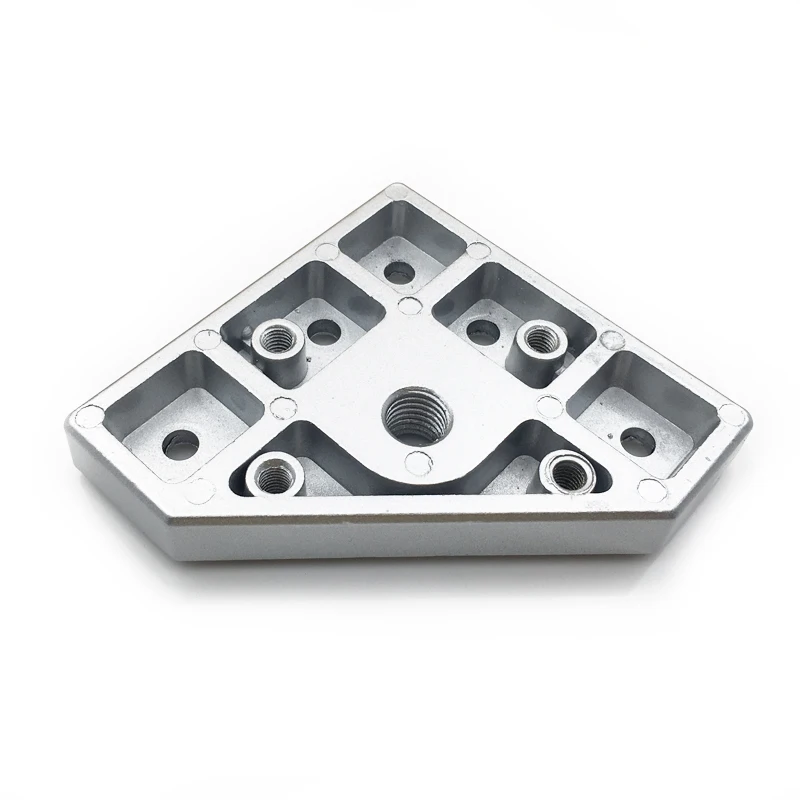 3030/4040 General lengthened end Face connecting Plate foot Shoe casters thickened Aluminum plate Support plate Corner bracket