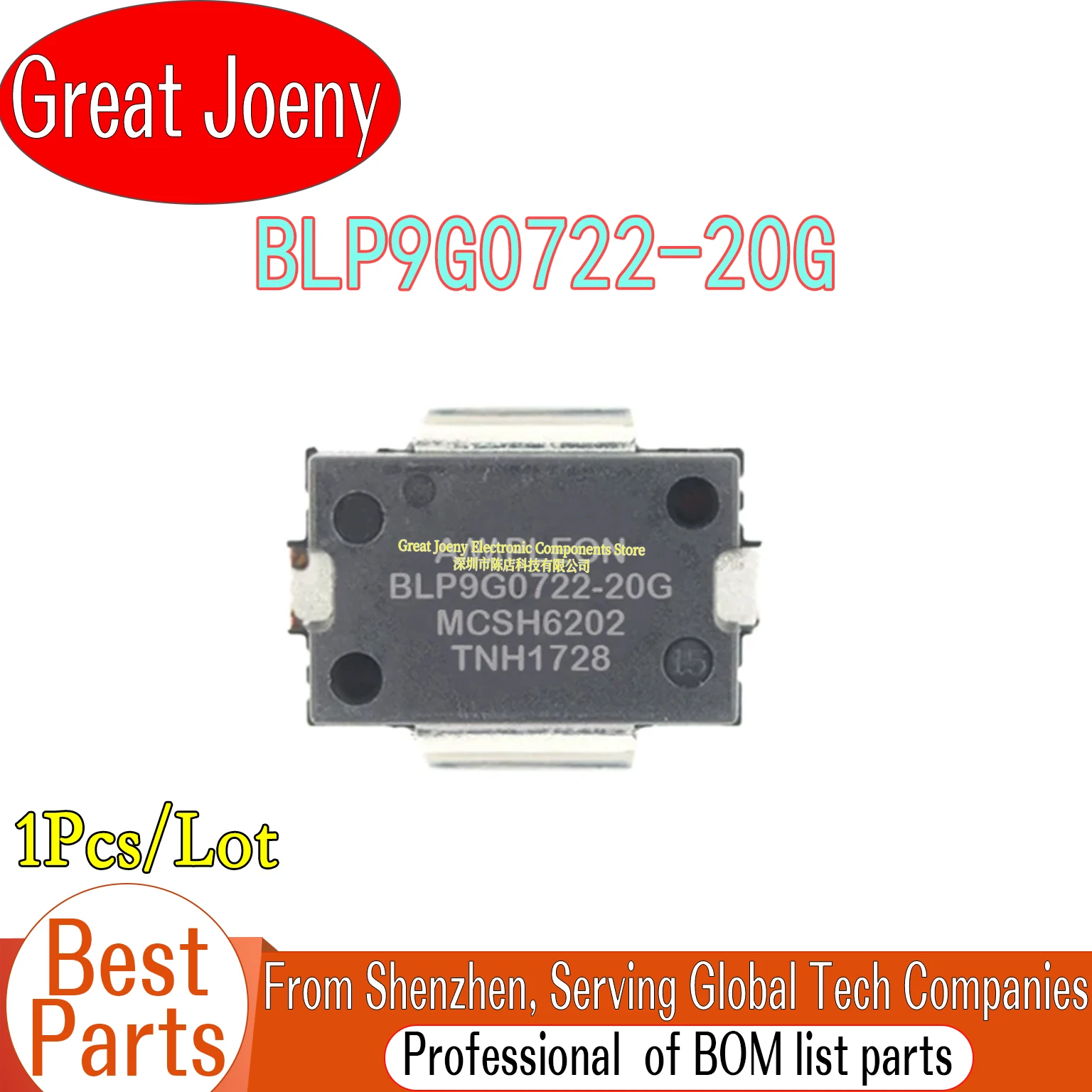 

100% New Original BLP9G0722-20 BLP9G0722-20G BLP9G0722 IC Chipset RF Power Amplifier SOT-1483-1