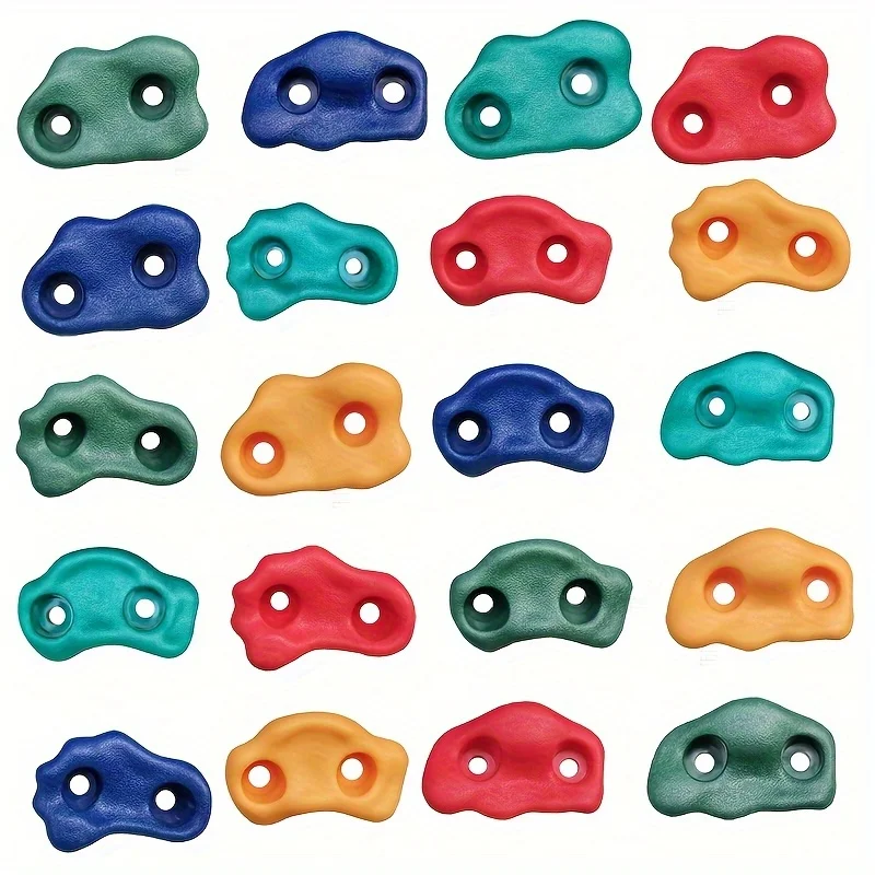 5 Rock Climbing Random Colors - Durable PP Material Indoor and Outdoor Climbing Wall Gripper Amusement Park Equipment Accessories (Excluding Screws)