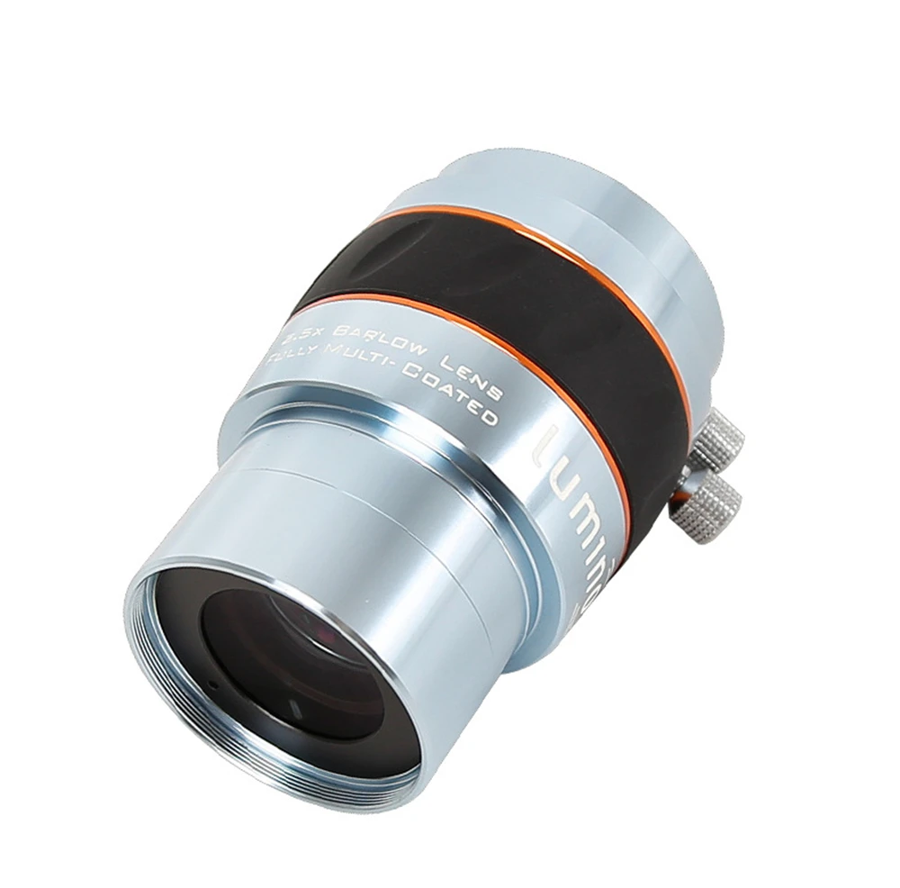 Celestron Luminos 2.5x Barlow Lens Fully Multi-coated 4-element Apochromatic Telescope Accessories