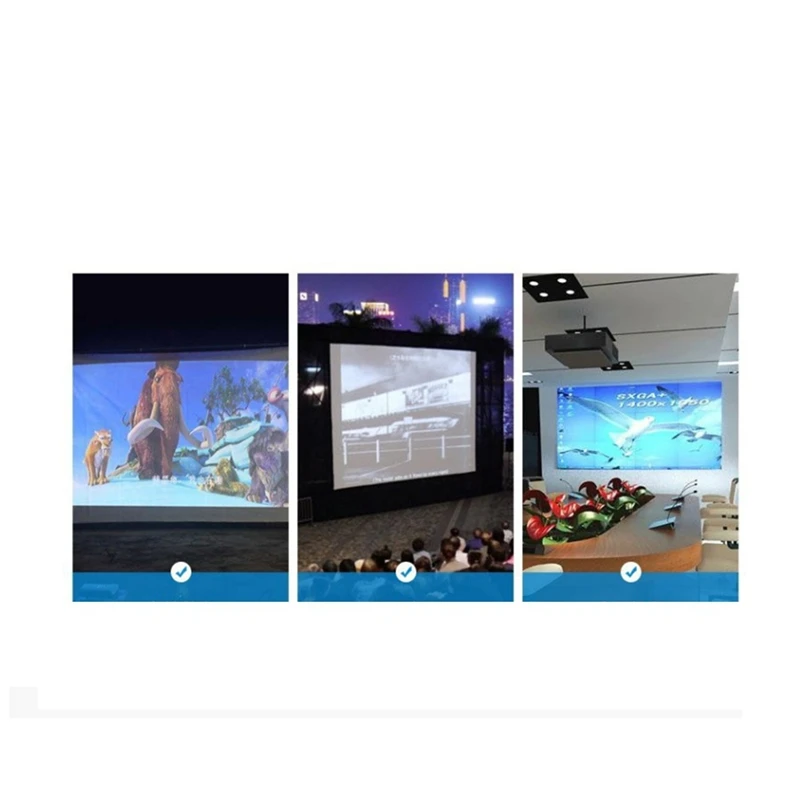 Портативный экран проектора, простая занавеска, анти-свет, 120-дюймовые проекционные экраны для дома, уличного офиса, проектор