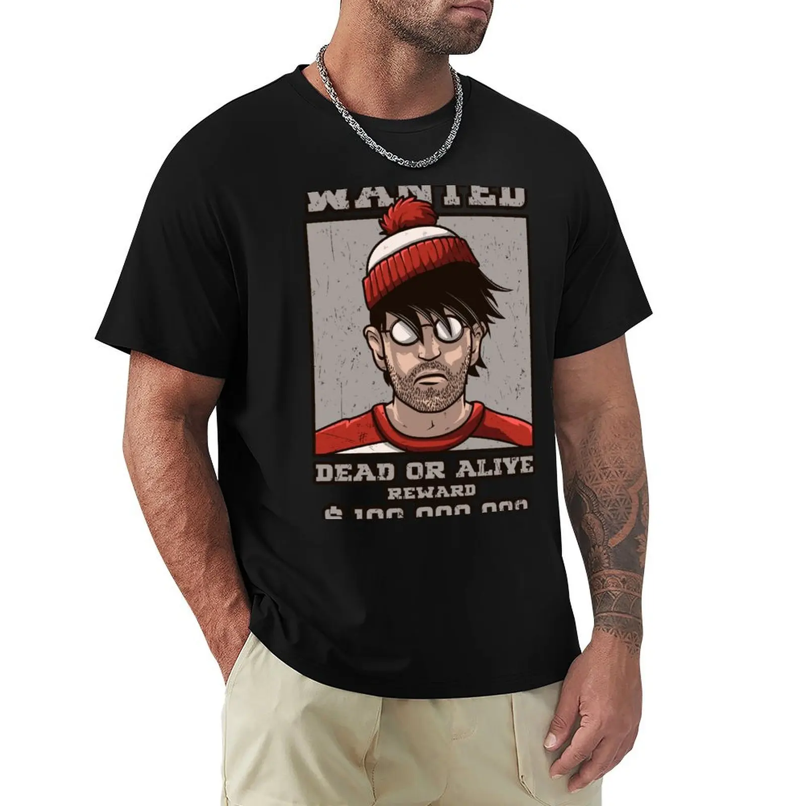 Wanted Wally T-Shirt Large Size Breathable Tee