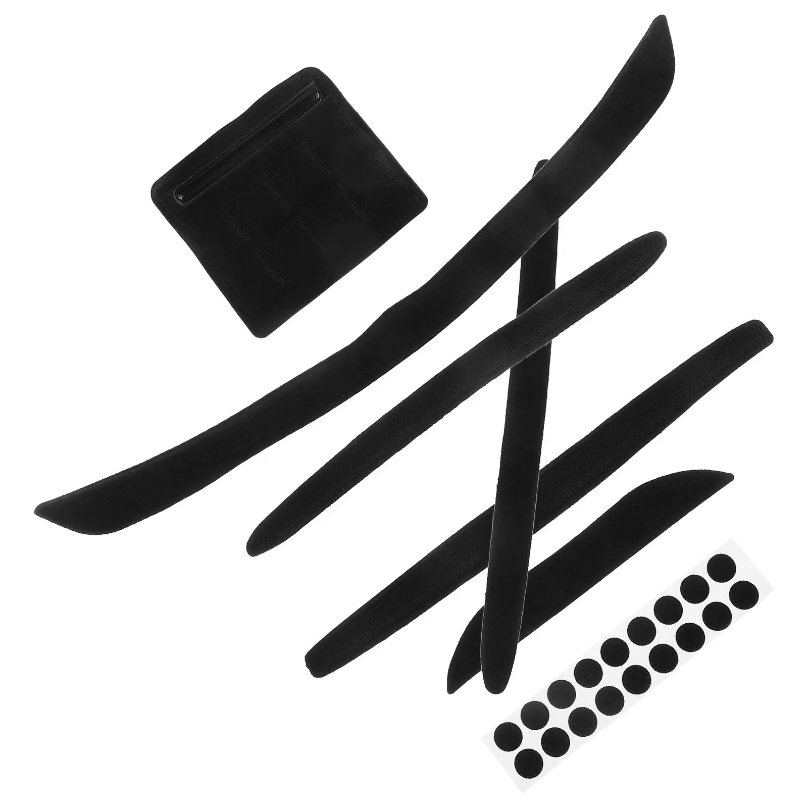 

7pcs Cycling Liner Lightweight Sweat Absorbing Safety Inner Pads Black Cushion Mat Replacement Foam Pad Kit