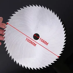 Hoja de sierra Circular de 100mm, disco de corte de 16/20mm de diámetro de orificio, herramienta rotativa para carpintería, madera, plástico y Metal