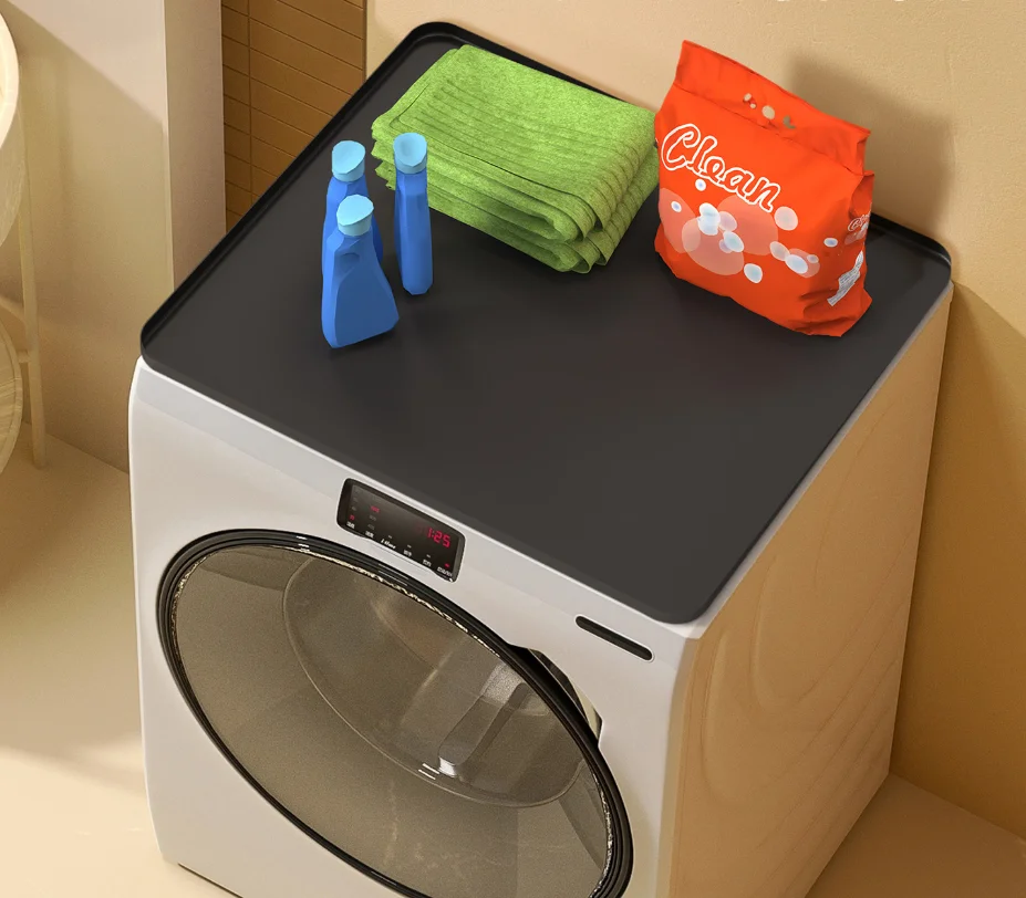 

Washing Machine Mat Dryer Silicone Mat For Refrigerator Dust-proof Mat 60*60cm Non-Deformable Scratch Resistant Dryer Cover