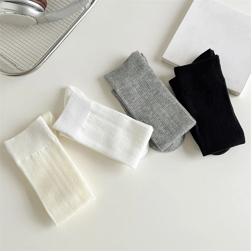 العصرية المرأة الجوارب طويلة الصيف عادي جوارب امرأة عادية تنفس شبكة رقيقة حلوة بسيطة جوارب طويلة إلى الركب الجوف خارج الحلو #5