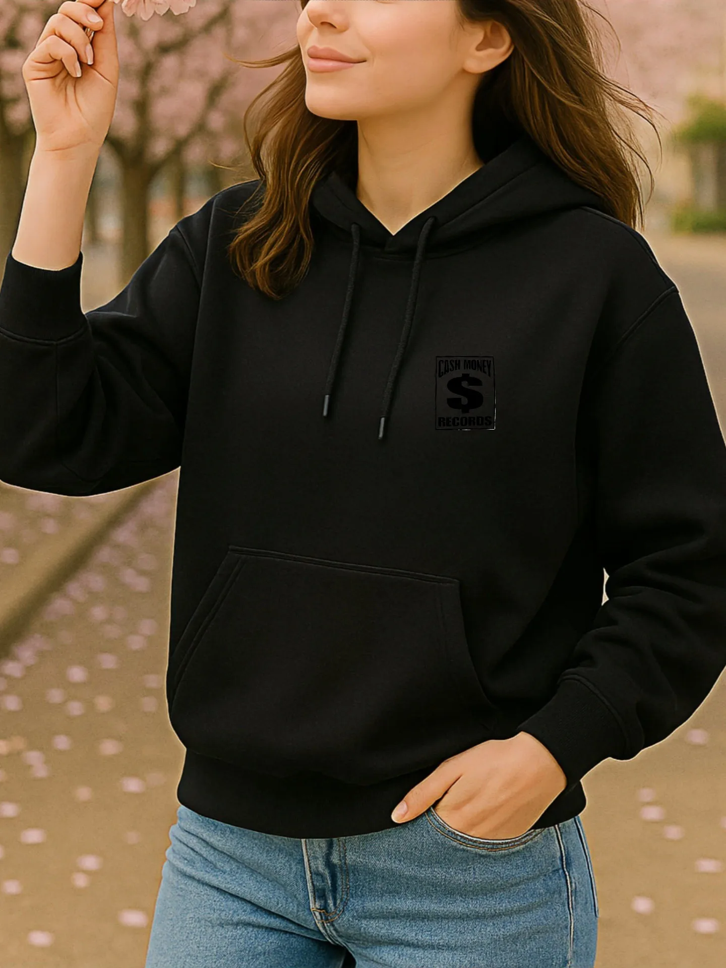 Grafische hoodie, Drake - Essential hoodie met print, streetwear-stijl, katoenmix, casual dagelijks gebruik, voor heren