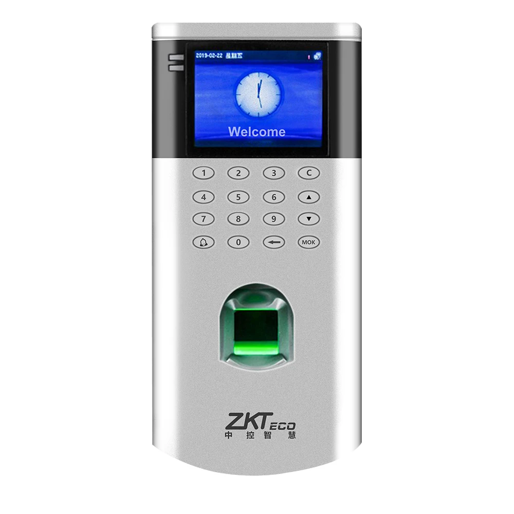 Imagem -06 - Zkteco-tcp ip Fingerprint Controle de Acesso Door Lock Inteligente Time Attchimes Employee Machine Time Clock Recorder