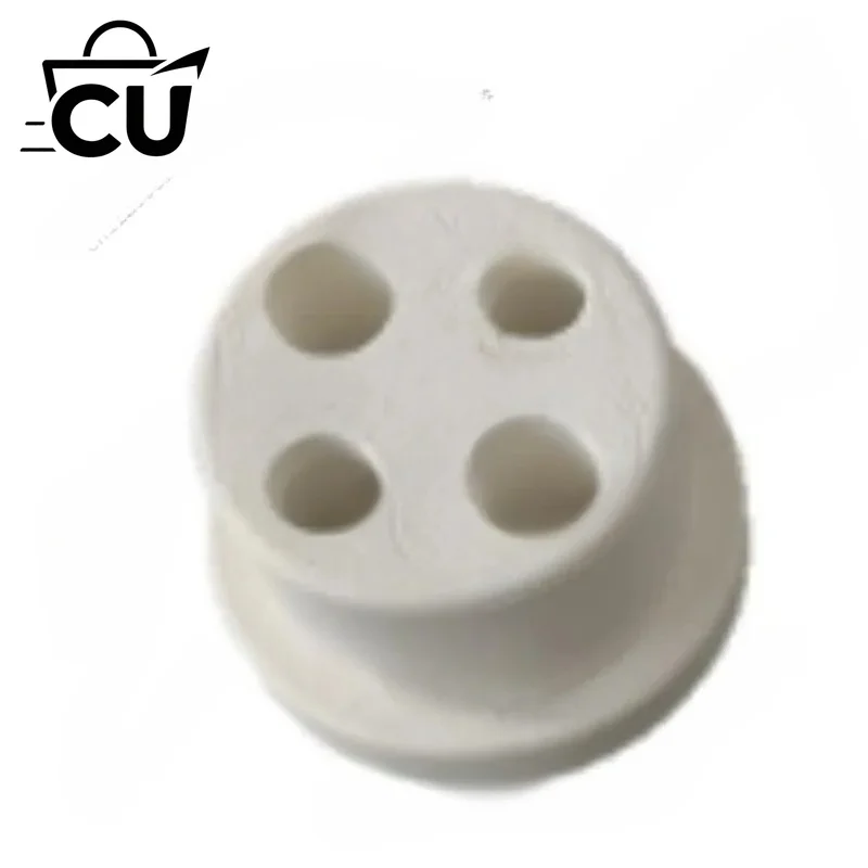 Alumina talc porcelain ceramic lamp holder Insulated round porous ceramic base