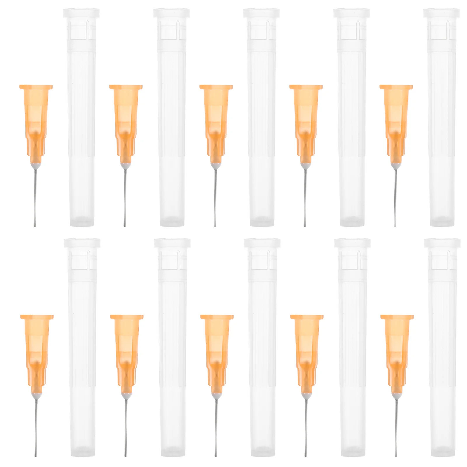 

100pcs Glue Dispensing Needles 25G 13Mm Stainless Steel Replaceable Plastic Dispensing Tips For Inks Lubricants Industrial Diy