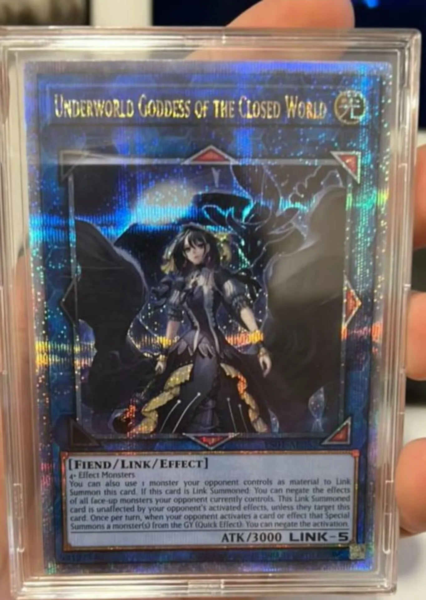 Yugioh KONAMI ES01-AE052 Underworld Goddess of the Closed World 25th Quarter Century Secret Asian English Collection Mint Card