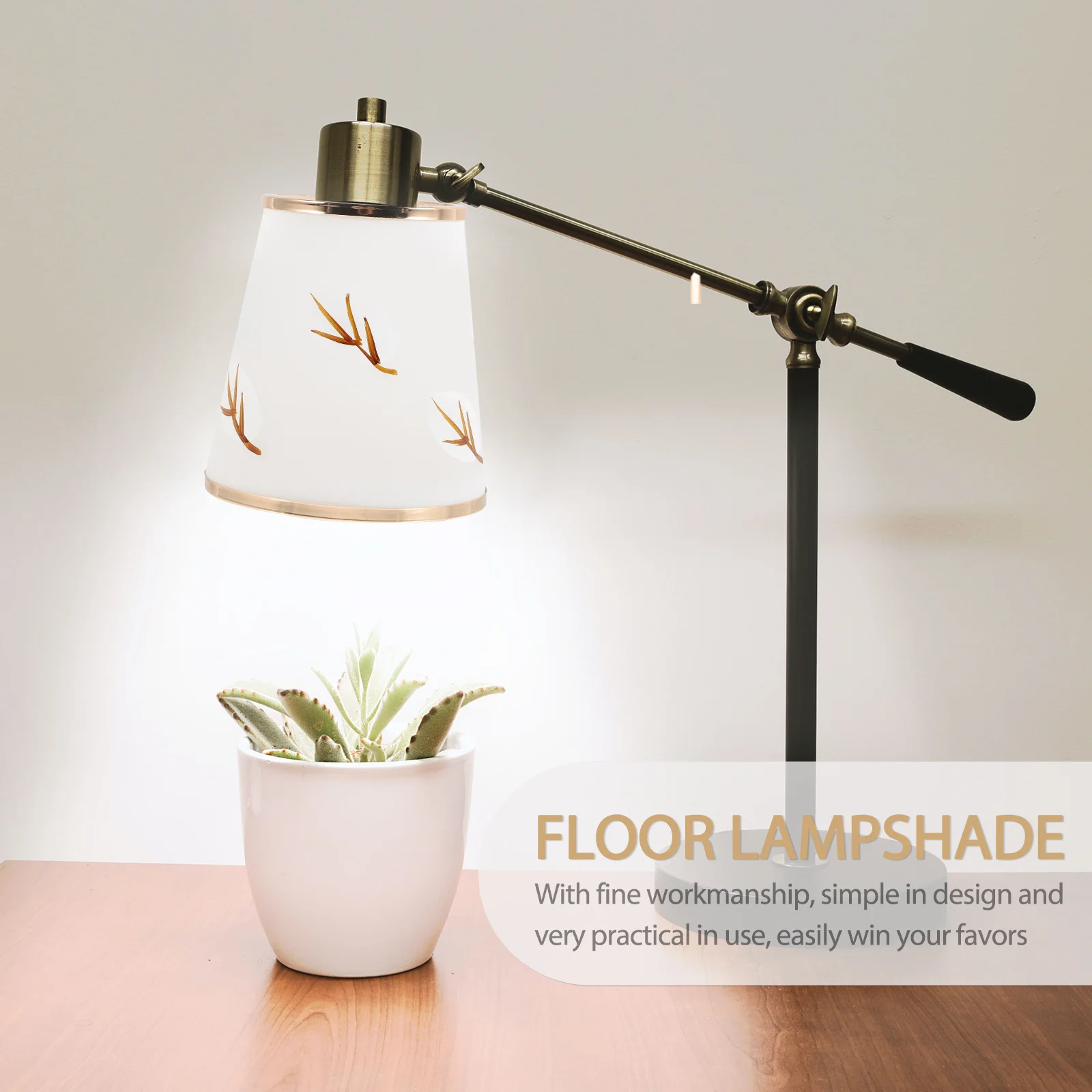 

Glass Lamp Shade Design Soft Light Cover for Table Desk Bedside Lamp Replacement Shade Decorative Fixture