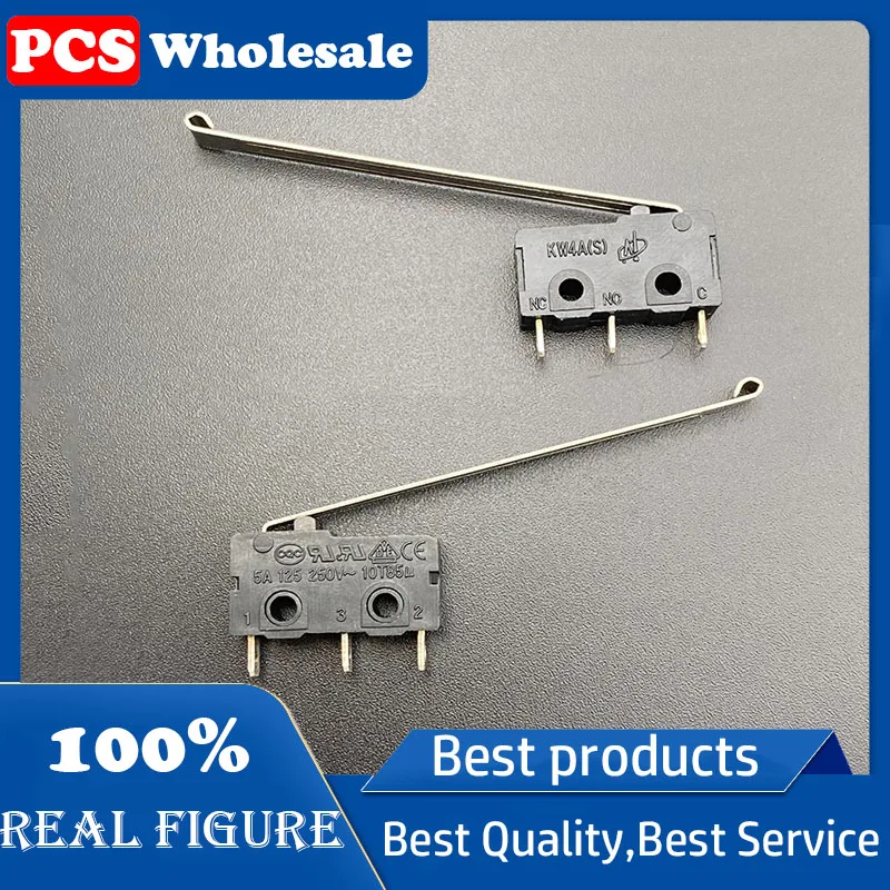KW4A(S) Microinterruttore Maniglia di estensione 3 pin 5A 125/250V 10T85 Rilevamento limite di corsa Reset Interruttore a chiave tattile