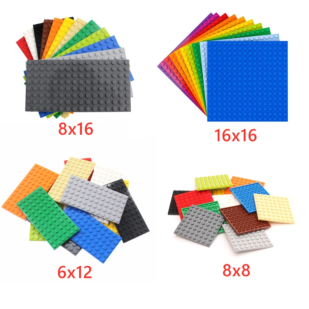 MOC Parts 92438 3028 41539 91405 Plate 6x12 8x16 8x8 16x16 Dots Base Compatible Bricks DIY Assmble Building Blocks Particle Toys