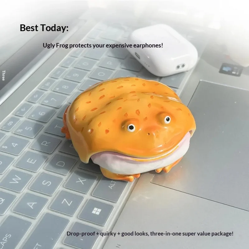 Clown Frog Earphone Case for Airpods Pro/AirPods 4 Customized Cute Earphone Protective Case Resin Material Headphone Accessories