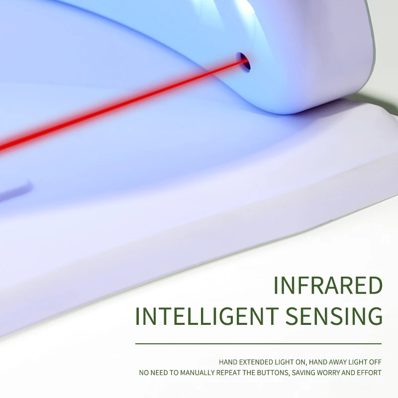 Lámpara de uñas UV/LED de 120W, máquina de fototerapia de uñas, doble fuente de luz, lámpara de uñas UV para mujeres y niñas, arte de uñas, uso DIY