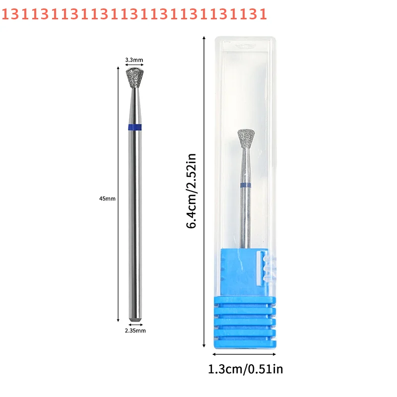 1 STKS Diamant Frees Kaal Nagel Boren Voor Manicure Accessoire Boor Voor Nagels Cuticula Verwijderen Gereedschap