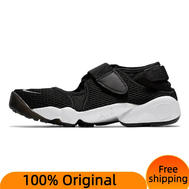  Nike Air Rift Breathe Black Women's Sneakers shoes 848386-001 With Original Box