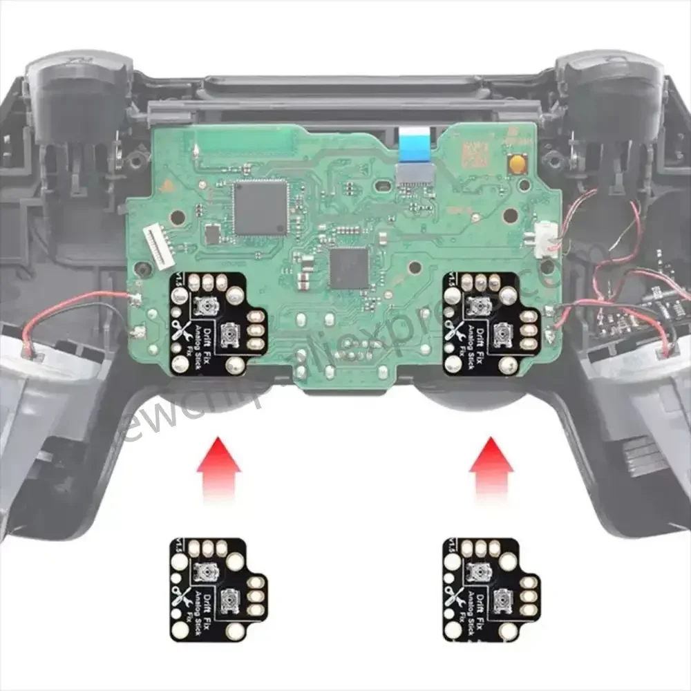 Imagem -03 - Calibração Placa para Ps4 e Ps5 Joystick Deriva Titular com Ajustes de Precisão 50 Pcs por Lote pc