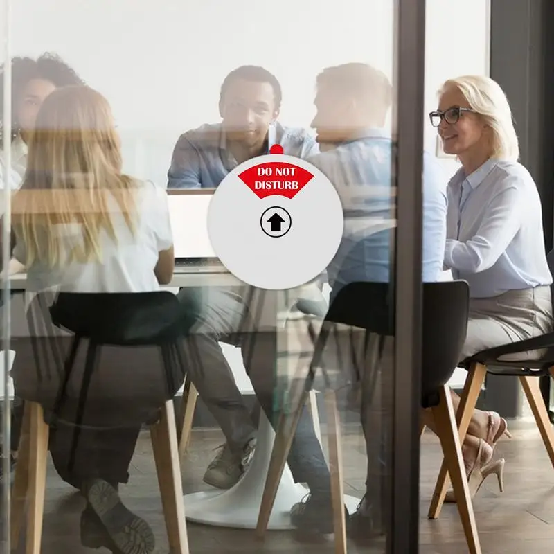 الاكريليك لا تزعج علامة للتغيير 4 ولايات 5 بوصة مشغول تسجيل لوحة الباب علامة الخصوصية عجلة لغرفة اجتماعات المكتب المنزلي