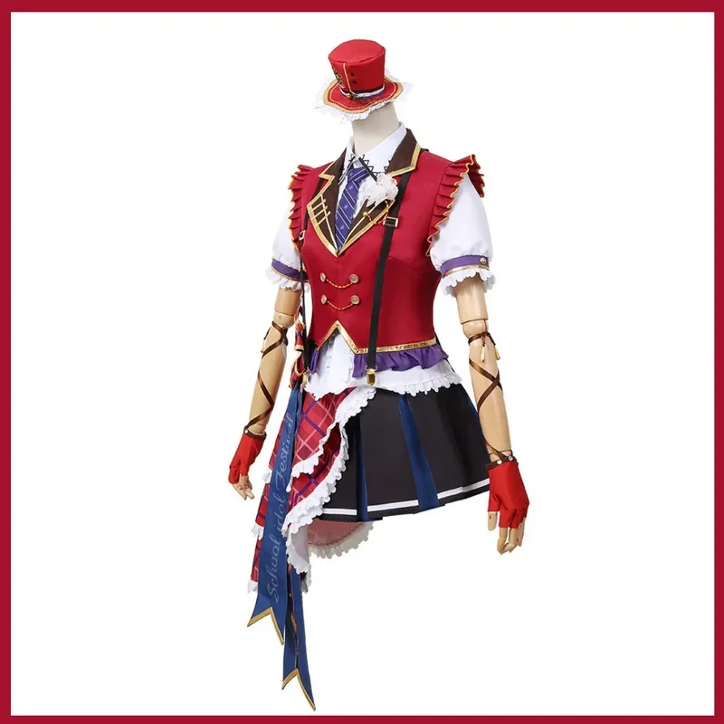 أنيمي الحب لايف! Nijigasaki المدرسة الثانوية المعبود نادي يوكي سيتسونا ناكاجاوا نانا تأثيري حلي شعر مستعار تنورة جميلة امرأة حفلة البدلة