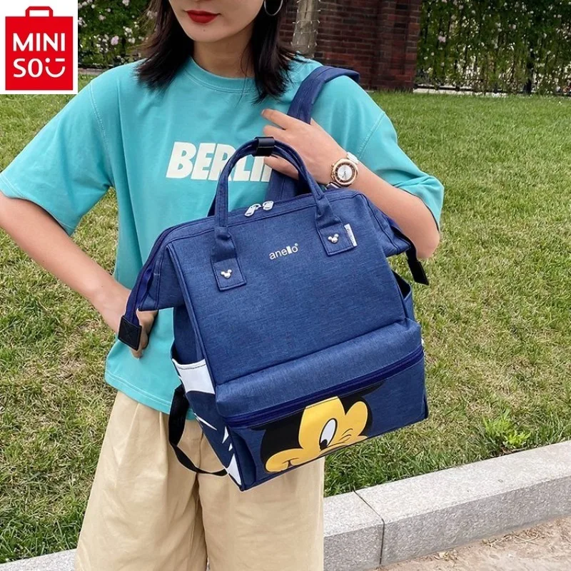 2025 New Campus Colorful Cartoon Mickey Cute Backpack Student Outdoor Travel Large Capacity Storage Bag