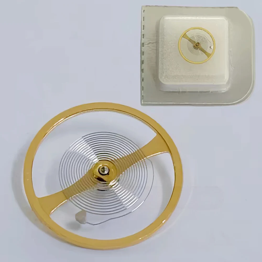 Original 9015 Movement Rotor Pendulum Splint Balance Wheel With Hairspring Assembly Repair Parts