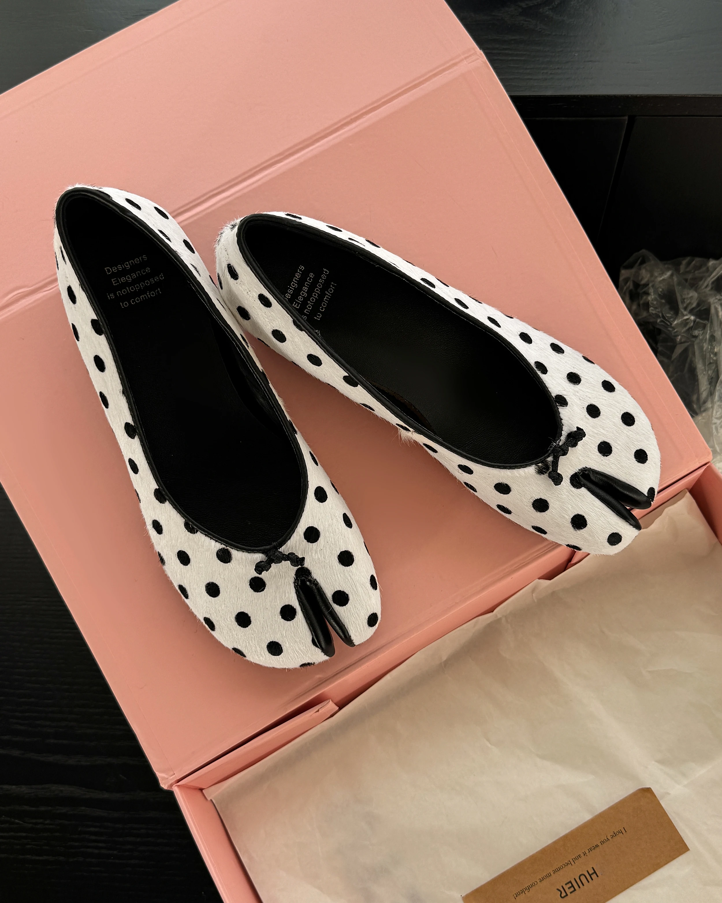 Women Pumps 3cm Heel Loafer Shoes Round Heel Elegant Lady's Shoes Split Toes Spring Atumn Horsehair Flats talon femme
