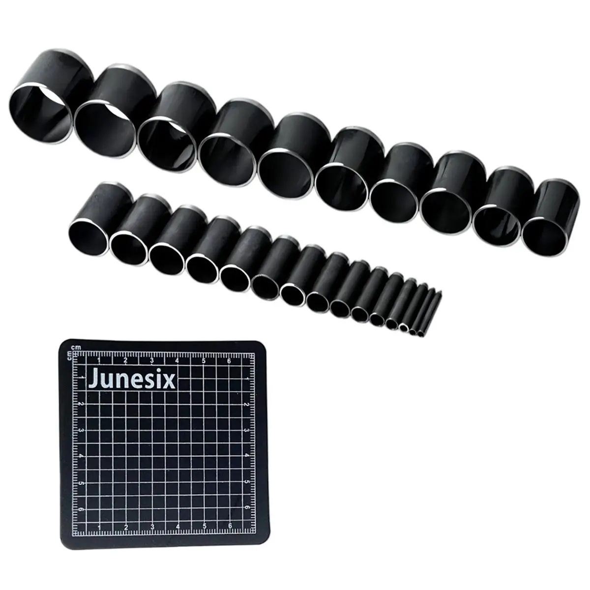 Eco-friendly  Leather Circle Cutter Tool Set, 26 Pieces, 1-25mm High Carbon Steel Round Cutting Dies for DIY Crafts