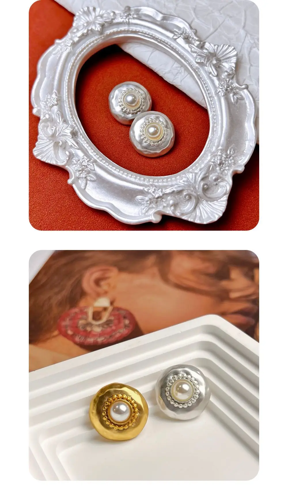 10 Stück Metallknöpfe, Kleidungszubehör, eingelegte Perlen, dekorative Knöpfe, DIY-Handwerk, Nähzubehör, runde Knöpfe für Kleidung – Detail 7