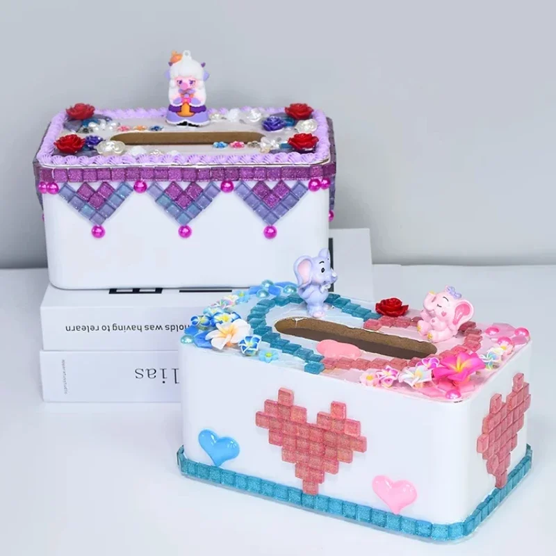 Rolife Kit modello decorazione scatola di fazzoletti fai-da-te Personalizzato Rokr Mosaico Artigianato Creativo fatto a mano Genitore Bambino Regalo creativo interattivo