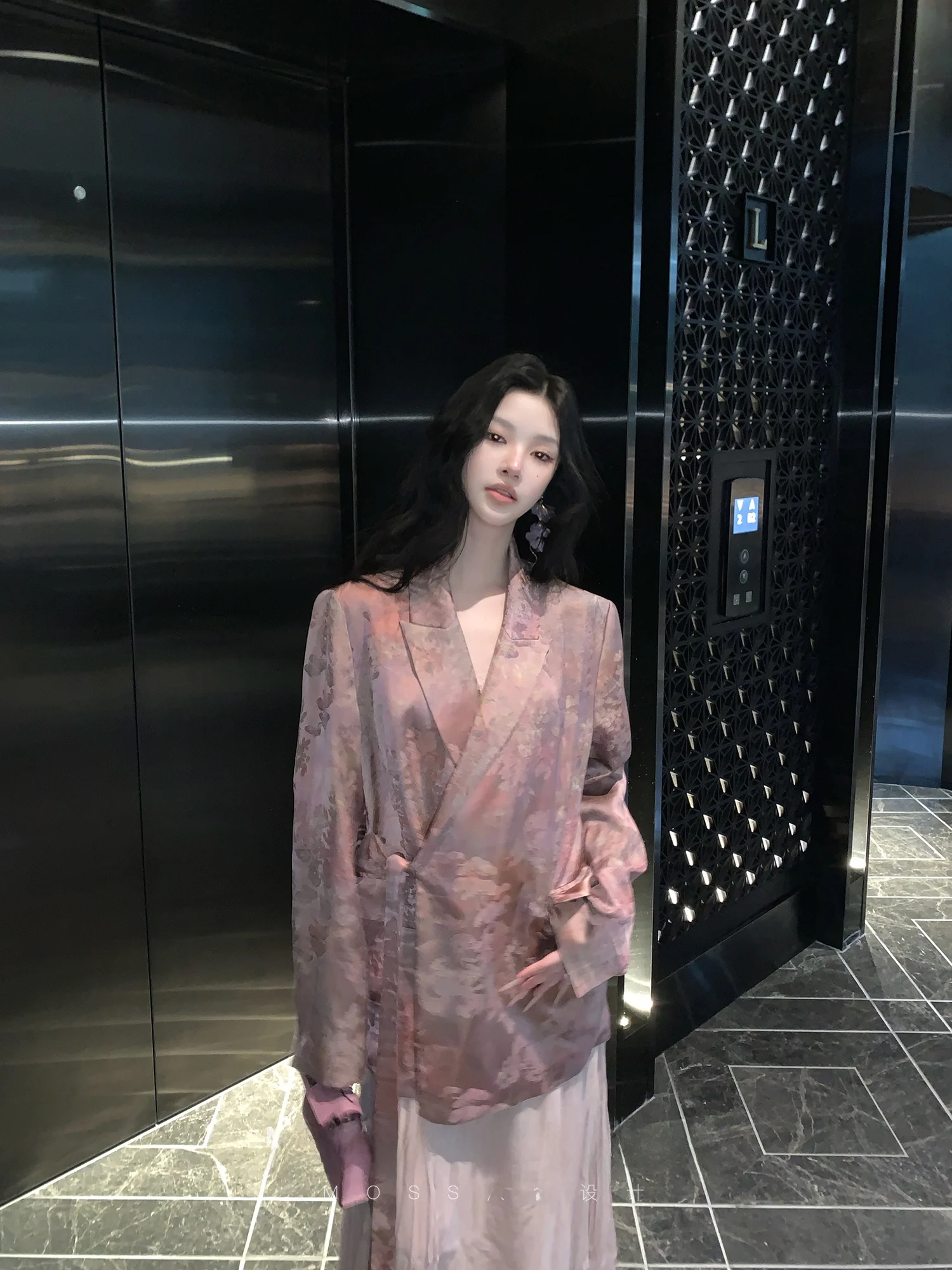 

New Chinese Sle Silk Tie-Detail Suit Jaet Women's Long Sve Flat Collar Regular Length Floral Embroidery Outerwear