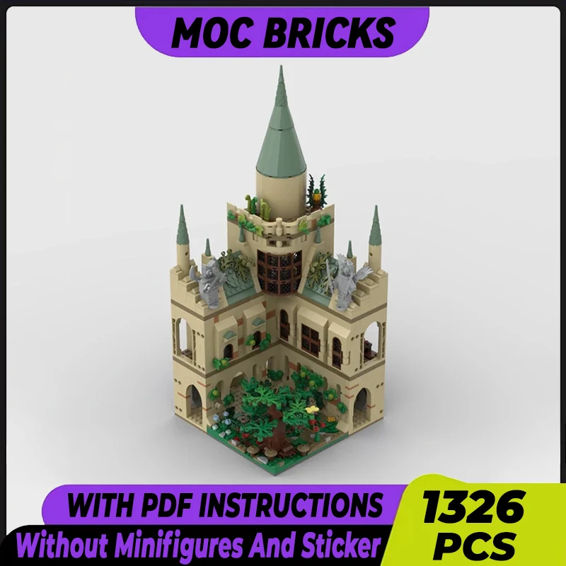 

School Movie Model Moc Building Bricks Transmutation Courtyard Technology Modular Blocks Gifts Christmas Toys DIY Sets Assembly