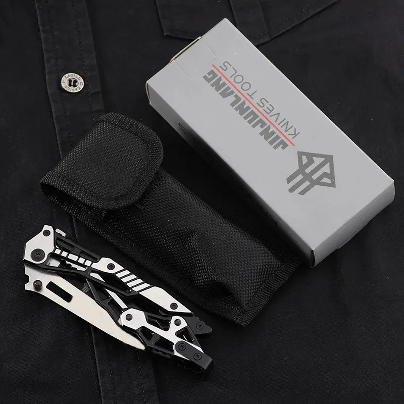 Non-Locking Pocket Knife All Steel Folding Blade Sharp for Outdoor & EDC