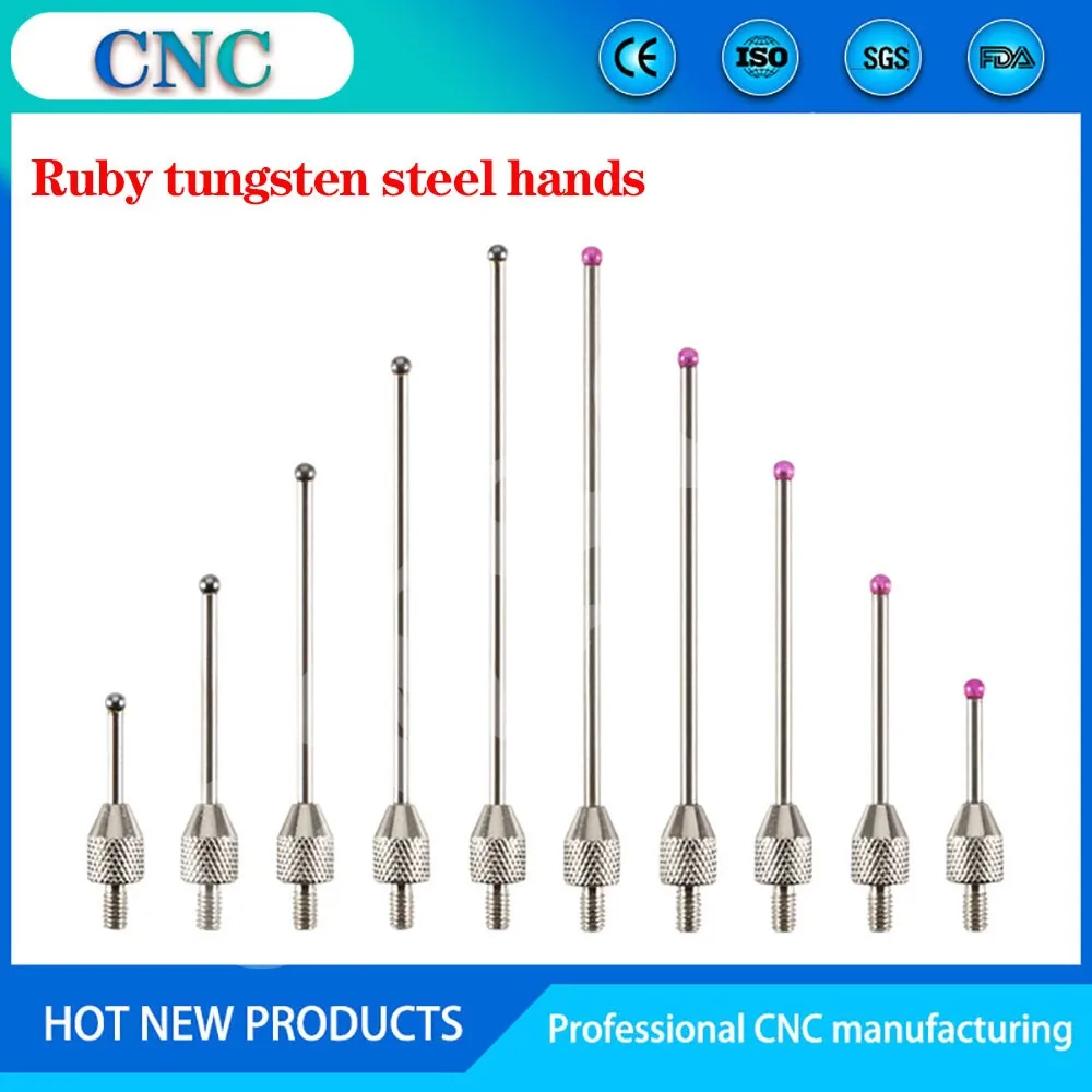 Ruby tungsten steel needle probe dial indicator dial gauge lengthened measuring head altimeter needle altimeter probe