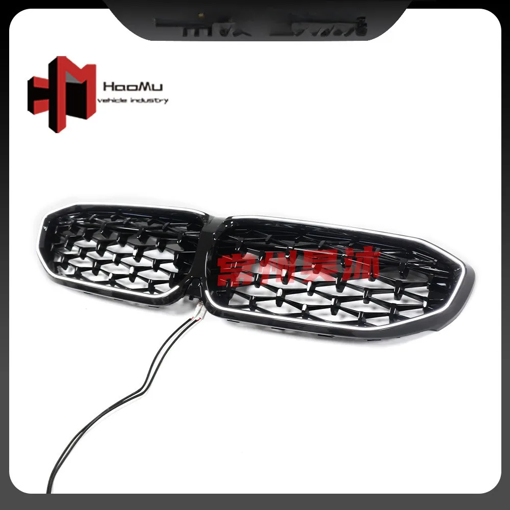 For BMW 19-22 3 Series grille modified with bright black starry LED, illuminated grille G20