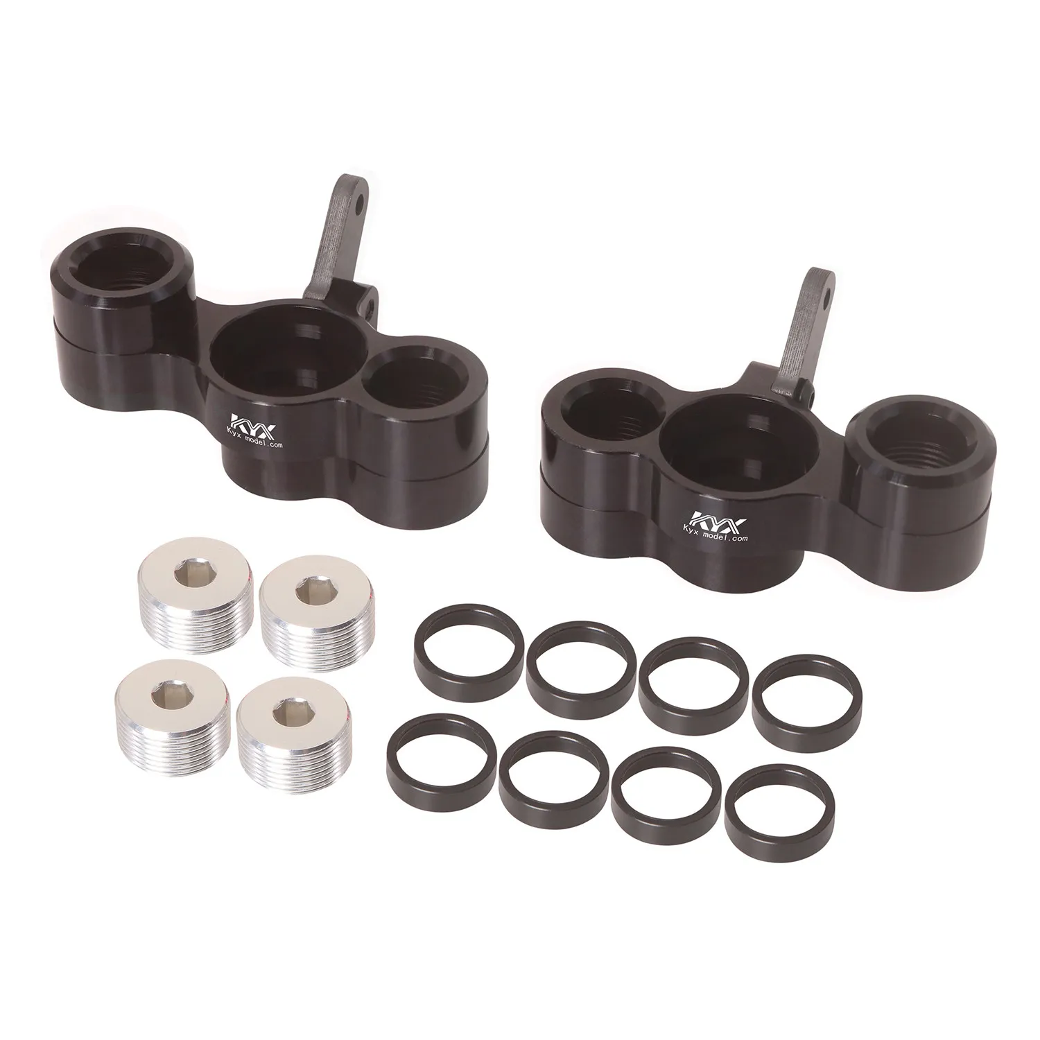 

KYX Racing Aluminum Front Steering Knuckle Upgrades Parts Accessories for 1/8 RC Car Arrma Typhon