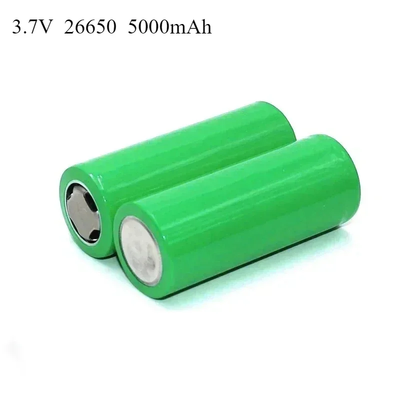 

3.7V 5000mAh 26650 Rechargeable Battery for Flashlight Power Bank Electric Vehicle Original High Quality Lithium Ion Batteries