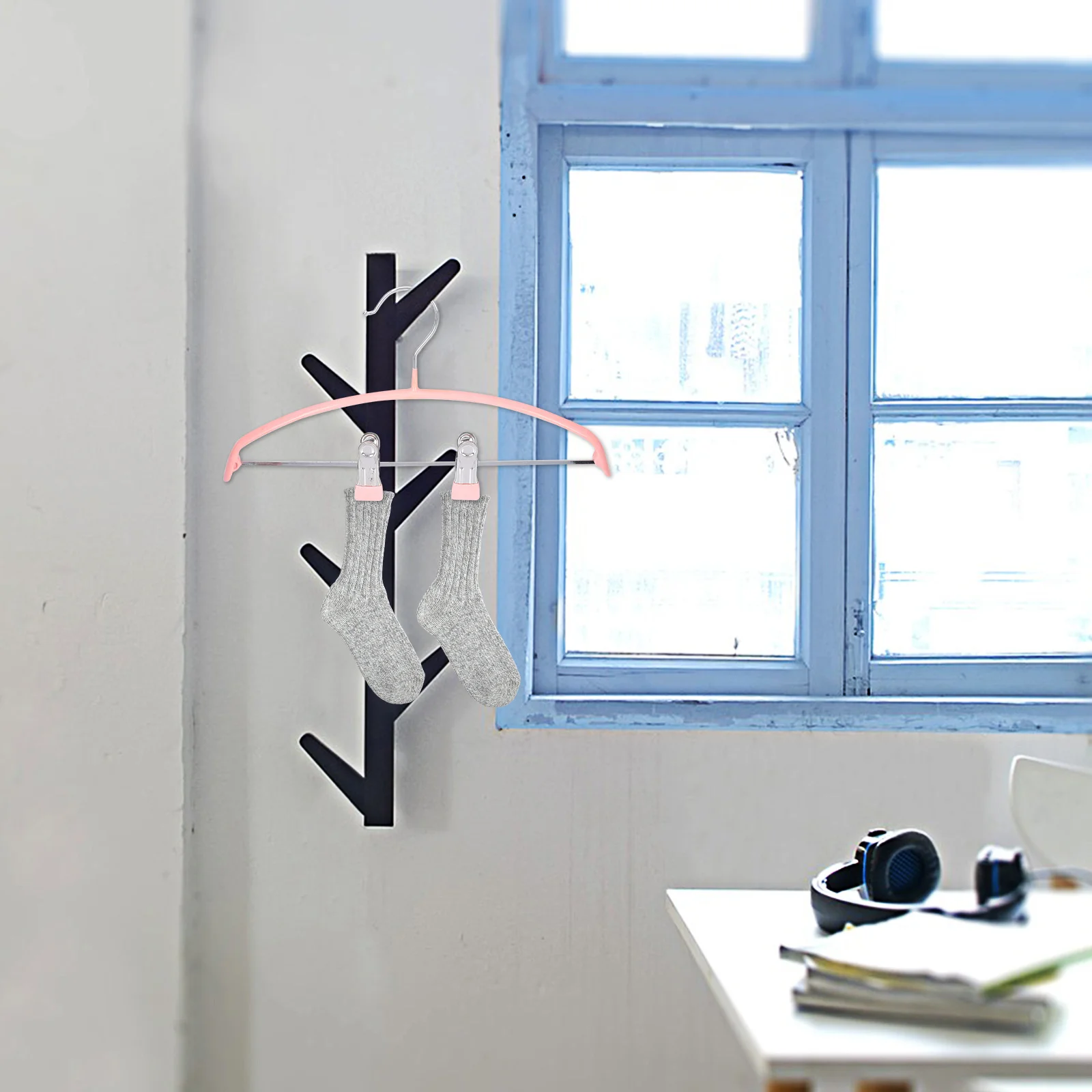 

5Pcs Anti-Skid Clip Hangers Semi-Circle Adjustable Skirt Pants Baby Clothes Hangers Children Garments Semi-Circle Hanger