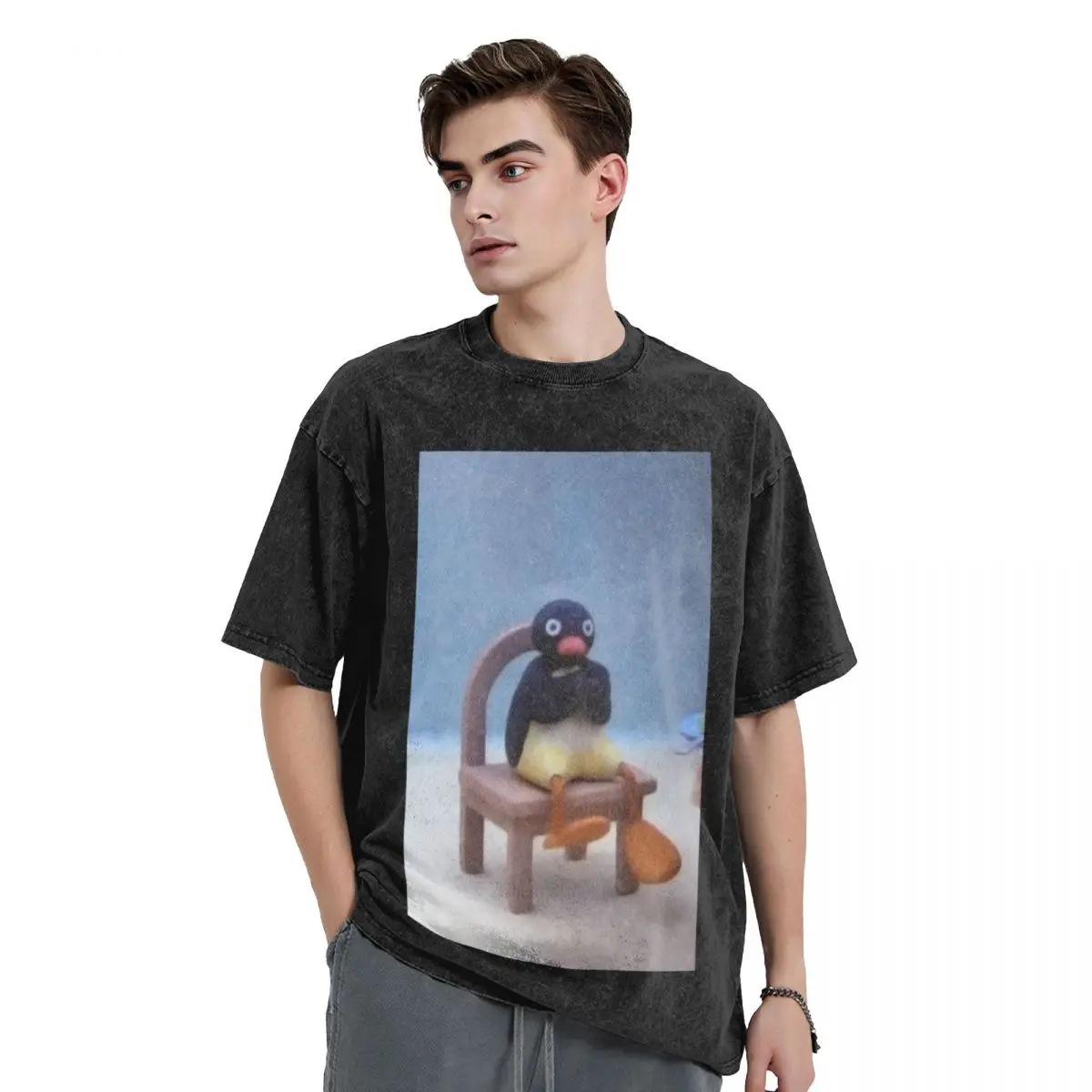 

Angry Pingu T-Shirt plus size clothes designer shirts baggy shirts shirts men