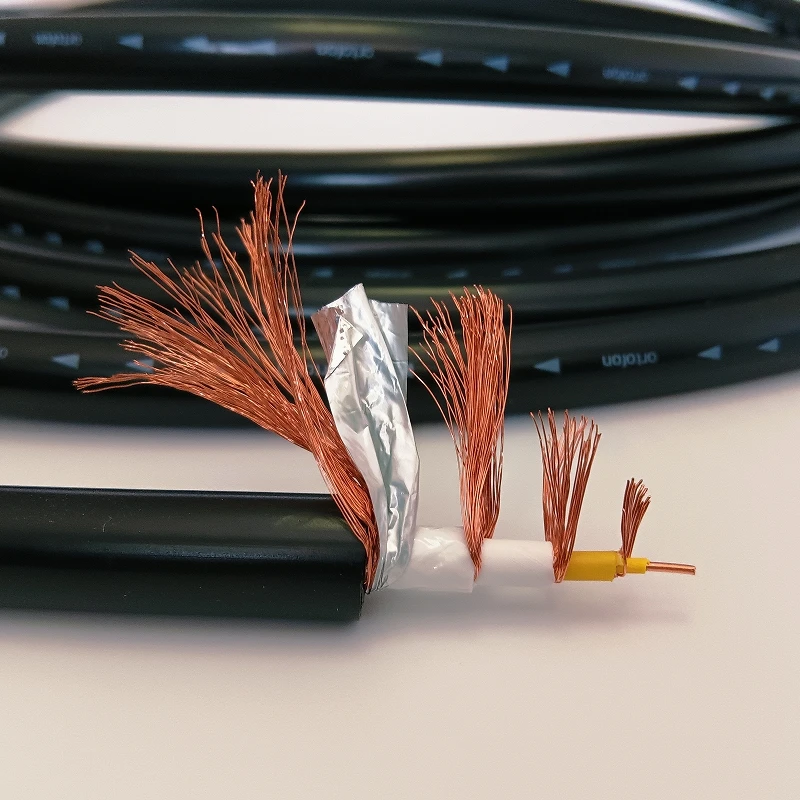 Denmark Ortofon 8N Pure Copper Audiophile Grade Double Lotus Plug RCA Audio Signal Cable Signal Cable Bulk Cable