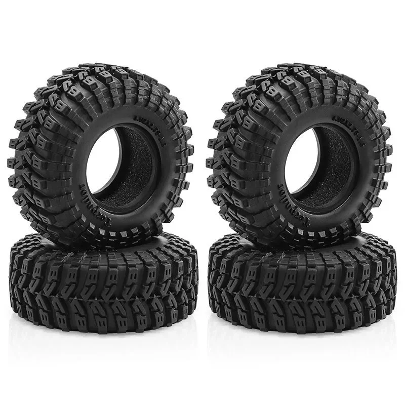 

4 шт. 1,3-дюймовые колеса, мягкие липкие резиновые шины для 1/24 1/18 SCX24 TRX4M RC гусеничного автомобиля, колеса RC 1,3 дюйма, резиновые шины из кожи плода