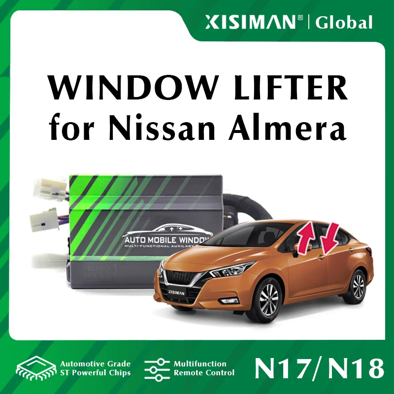 

Автомобильный стеклоподъемник для Nissan Almera N17 N18, автоматический стеклоподъемник вверх и вниз, аксессуары для закрытия