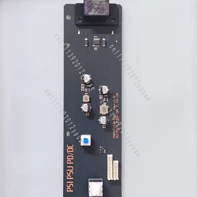 Wide Voltage Power Mod Board, 12V-20V PCB Replacement, Dual DC 5.5mm Type-C Input With Boot Delay